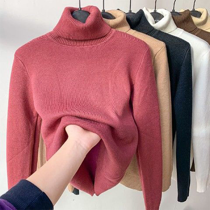 Sienna | Warm Fleece Turtle Neck Winter Sweater