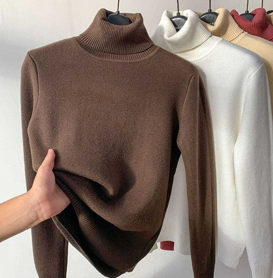 Sienna | Warm Fleece Turtle Neck Winter Sweater